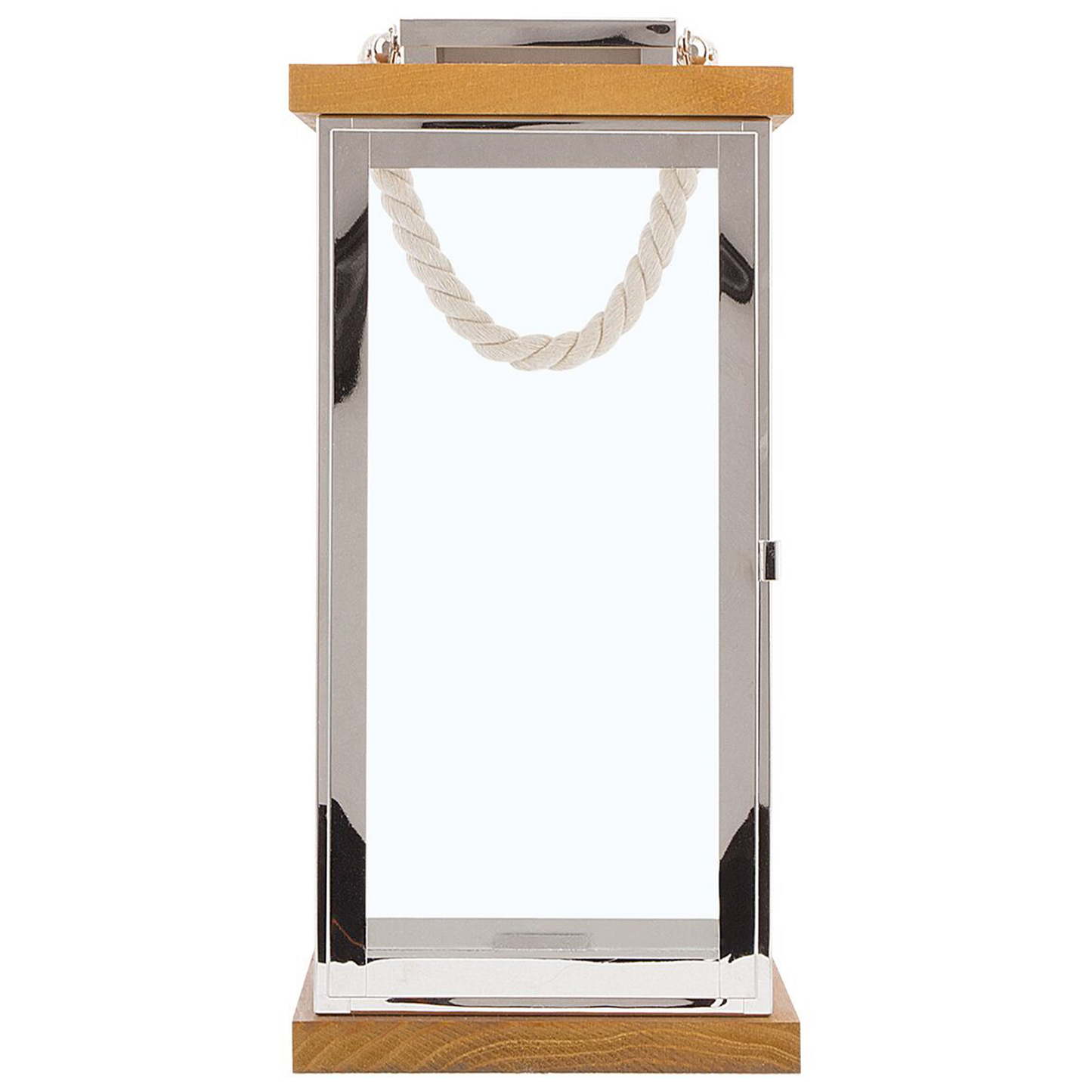 Laterne BORNEO Metall 41 cm Silber