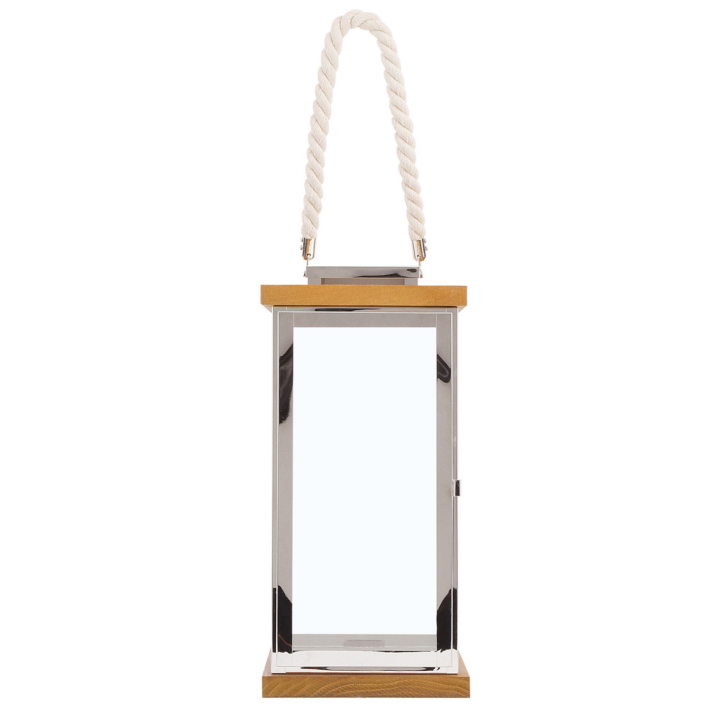 Laterne BORNEO Metall 41 cm Silber