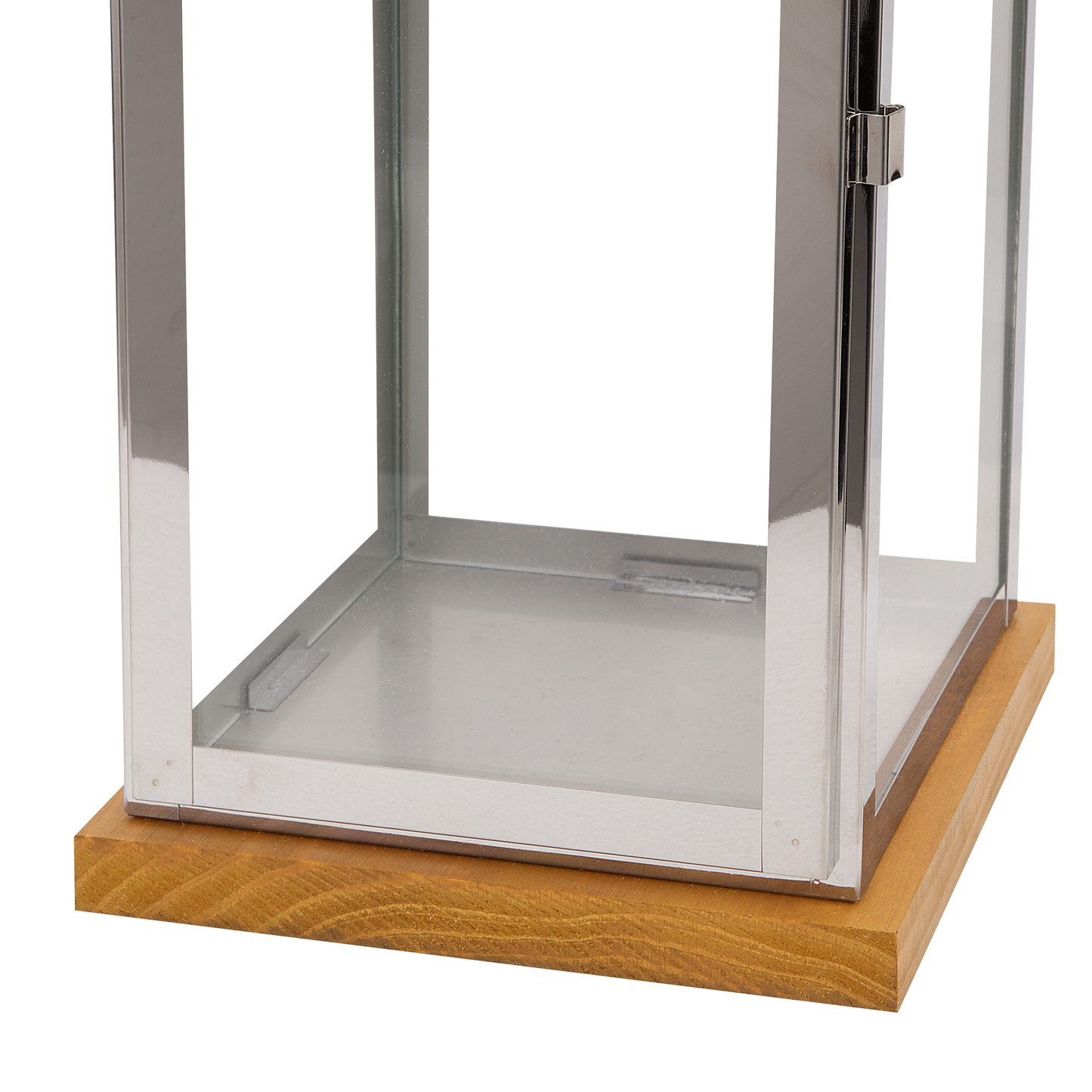 Laterne BORNEO Metall 41 cm Silber