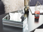 Tücherbox Halter silber Spiegeleffekt 25 x 15 cm CHARLY