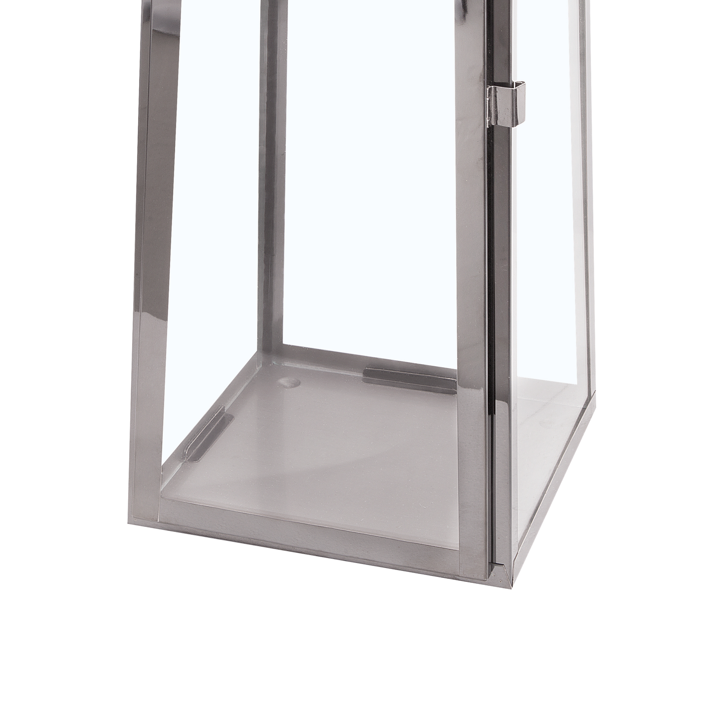 Laterne CRETE Edelstahl 53 cm Silber