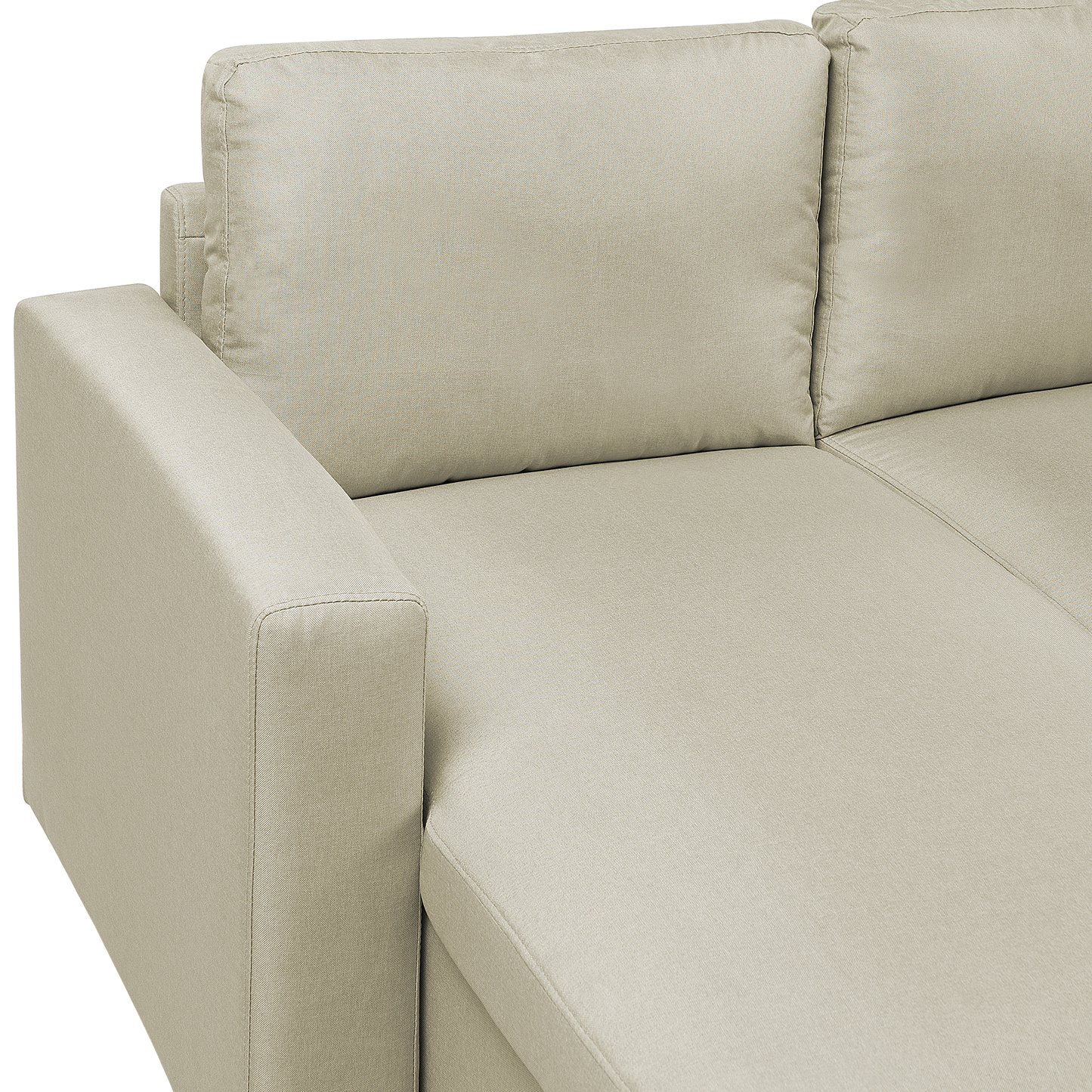 Schlafsofa 5-Sitzer Polsterbezug beige SOMMEN