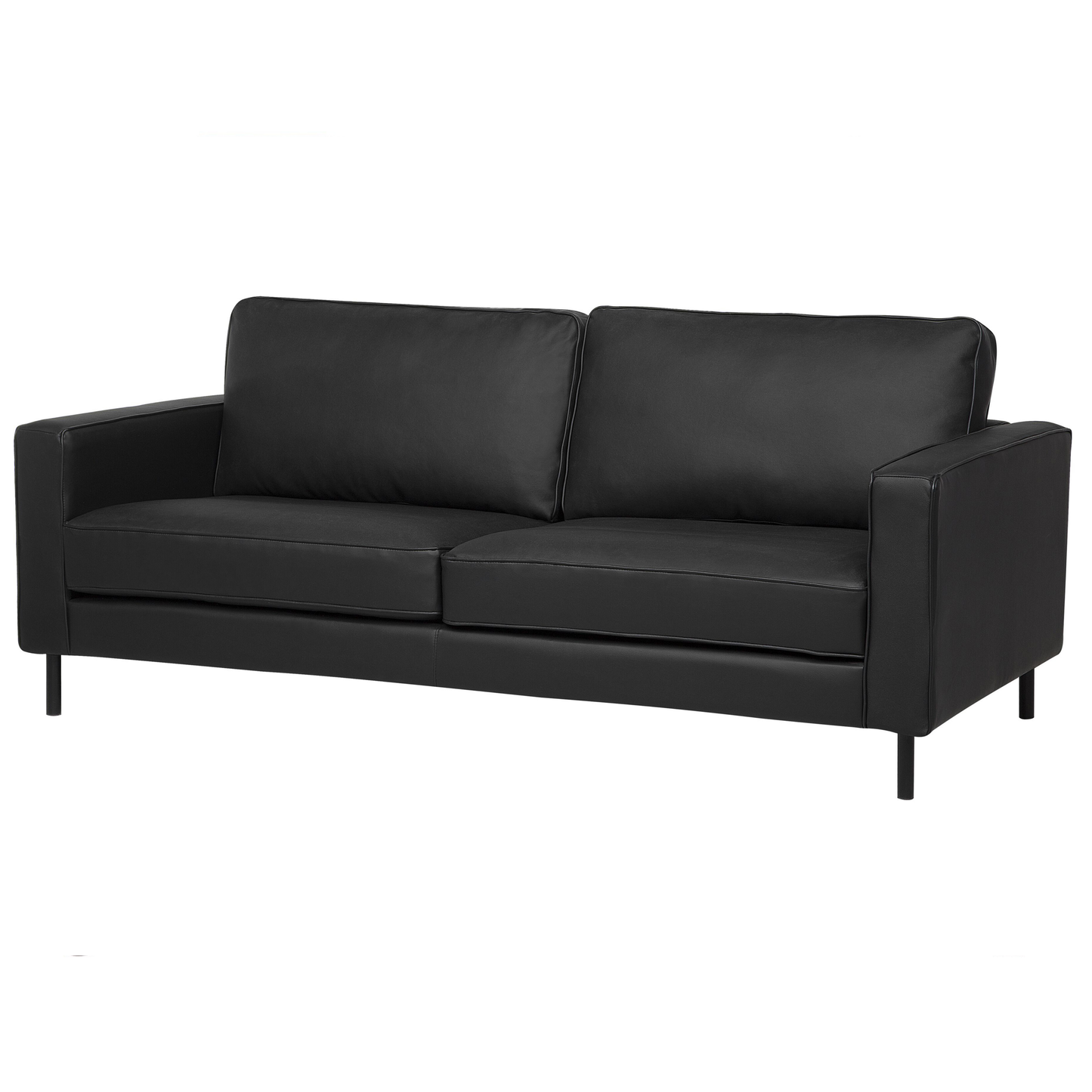 3-Sitzer Sofa Leder schwarz SAVALEN