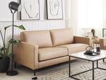 3-Sitzer Sofa Lederoptik beige SAVALEN