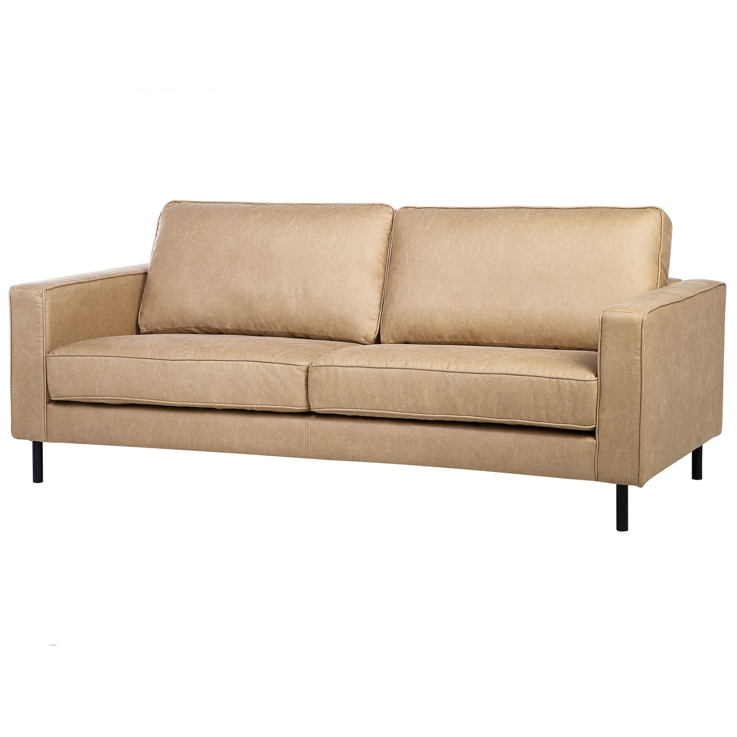 3-Sitzer Sofa Lederoptik beige SAVALEN