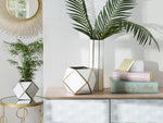 Blumenvase ESTELLA Keramik 40 cm Weiss