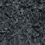 Teppich Leder schwarz 140 x 200 cm Shaggy MUT
