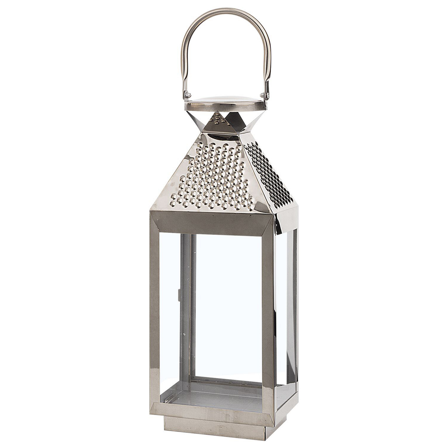 Laterne BALI Edelstahl 40 cm Silber