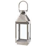 Laterne BALI Edelstahl 40 cm Silber