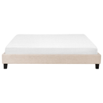 Bett mit Lattenrost Stoff ROANNE 180 x 200 cm Beige