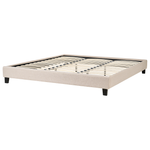 Bett mit Lattenrost Stoff ROANNE 180 x 200 cm Beige