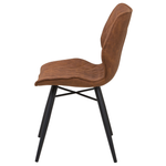 Esszimmerstuhl 2er Set LISLE Goldbraun