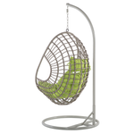 Hängesessel mit Gestell ARPINO Polyrattan Beige