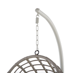 Hängesessel mit Gestell ARPINO Polyrattan Beige