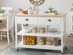 Servierwagen NAVARINO Holz Weiss
