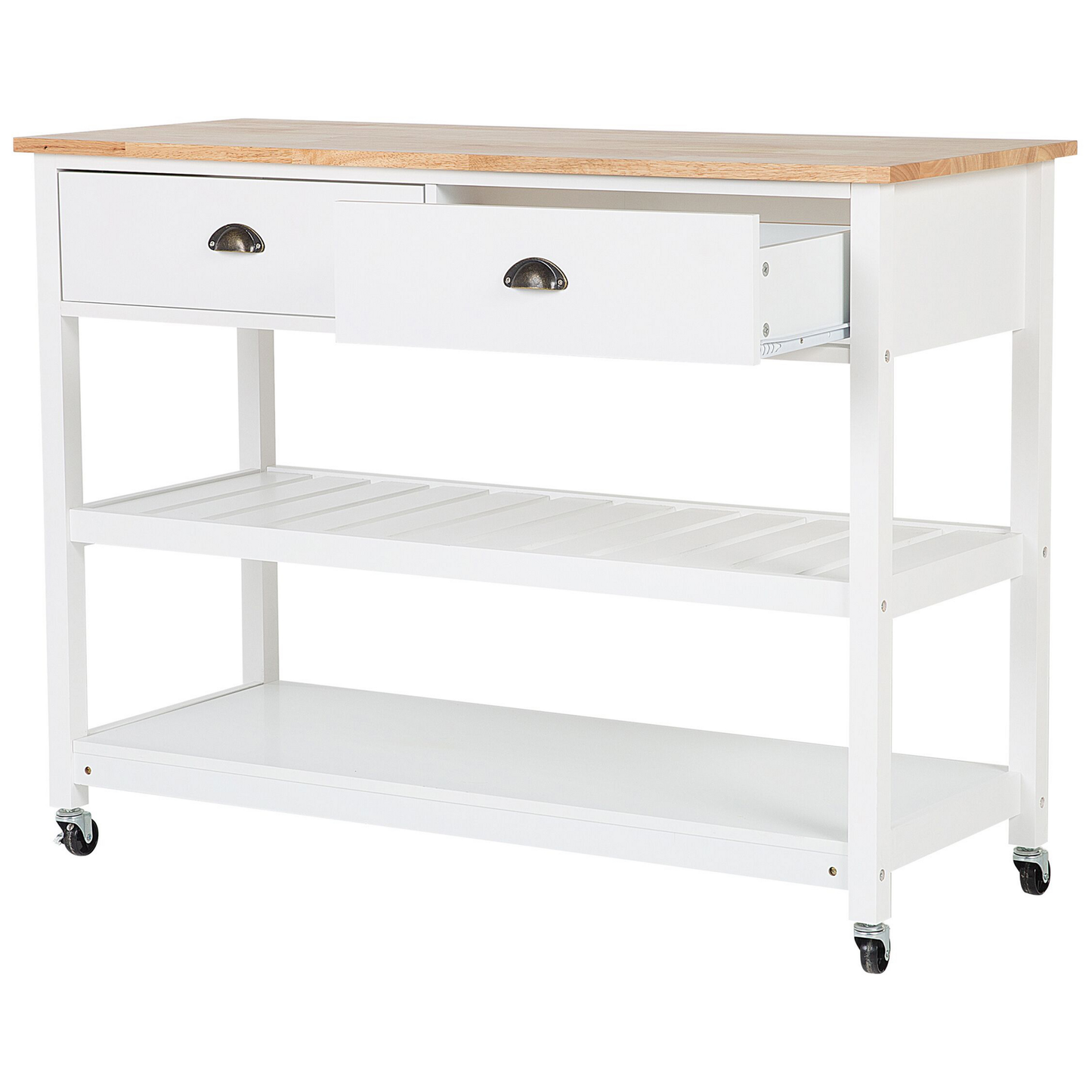 Servierwagen NAVARINO Holz Weiss