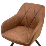 Esszimmerstuhl 2er Set MONEE Goldbraun