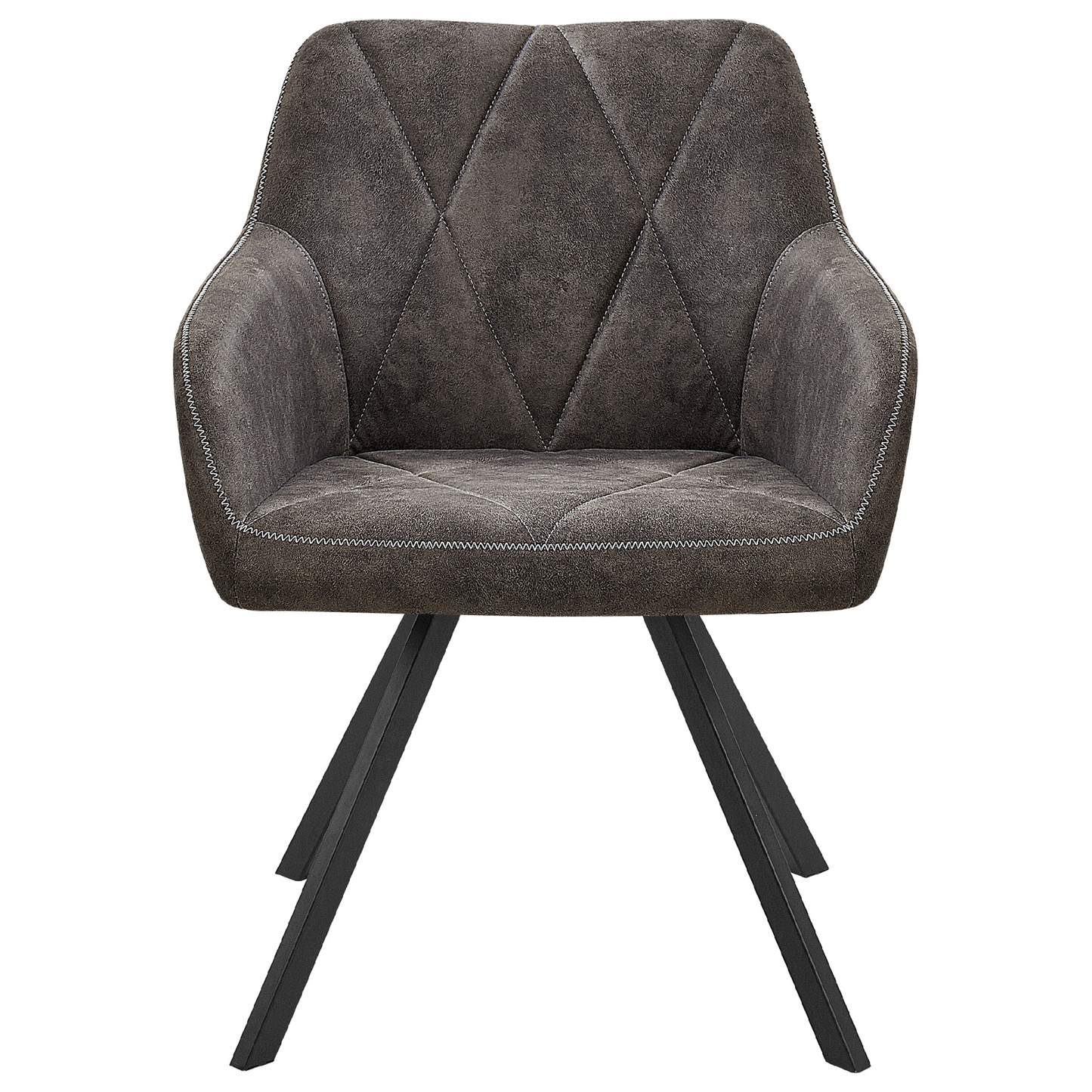 Esszimmerstuhl 2er Set MONEE Dunkelgrau