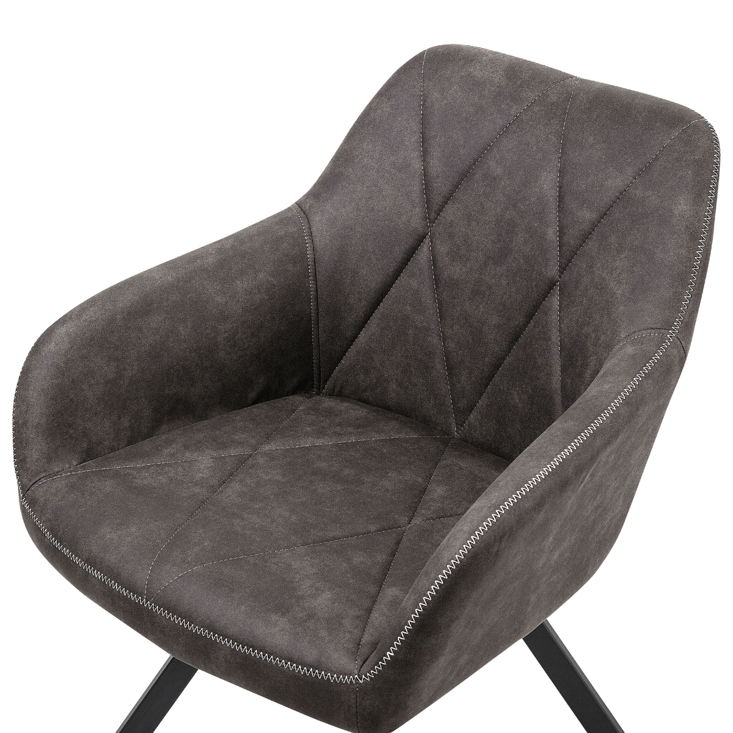 Esszimmerstuhl 2er Set MONEE Dunkelgrau