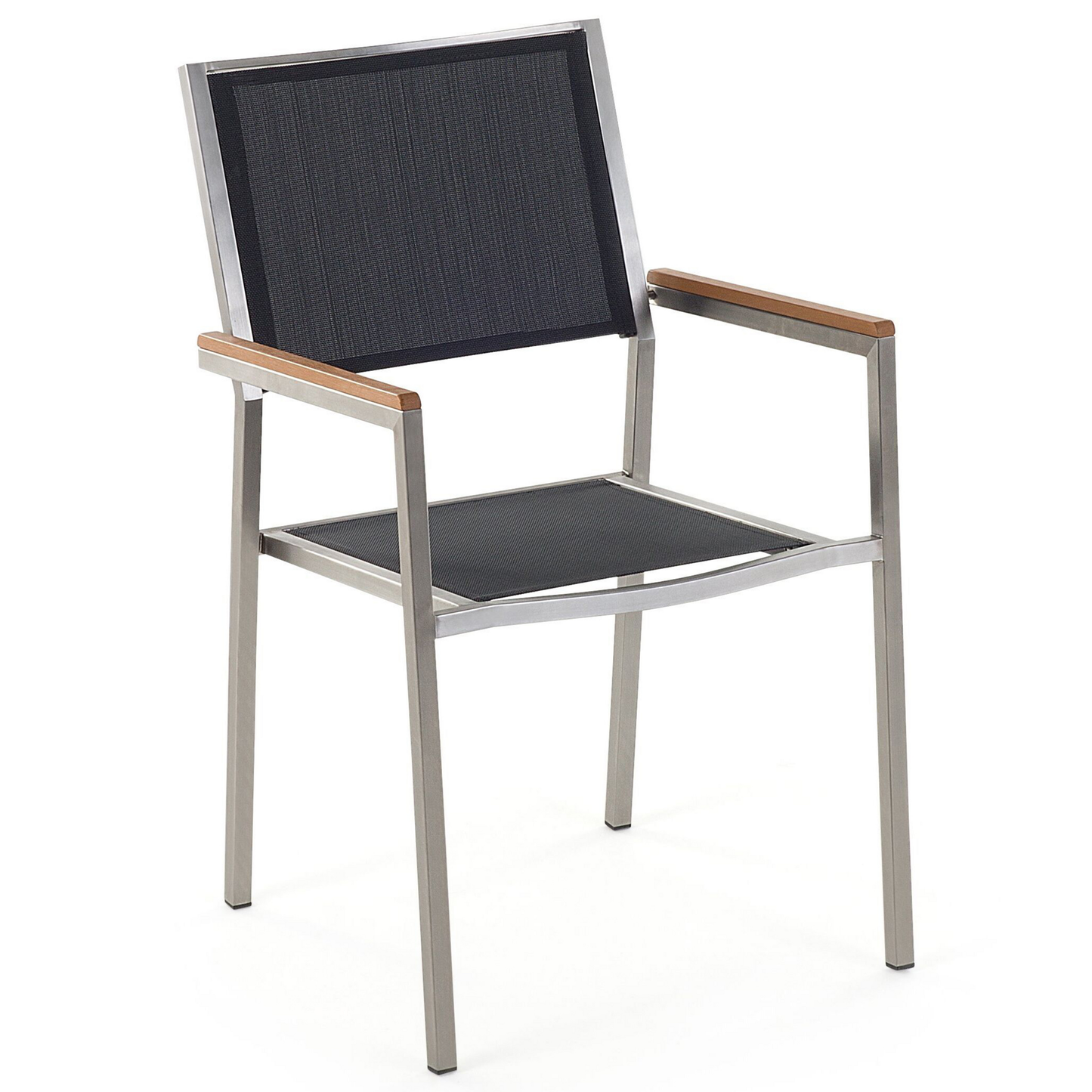 Gartentisch Set Glas Schwarz GROSSETO