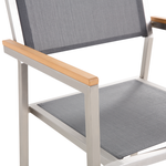 Gartentisch Set Glas Grau GROSSETO