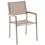 Gartentisch Set Glas Beige GROSSETO