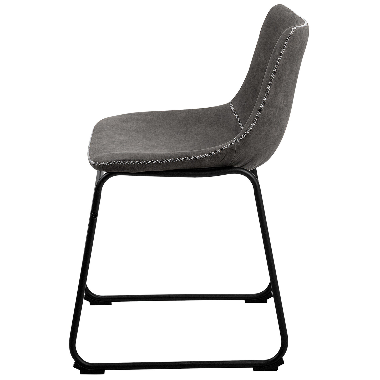 Esszimmerstuhl 2er Set BATAVIA Dunkelgrau