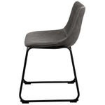 Esszimmerstuhl 2er Set BATAVIA Dunkelgrau