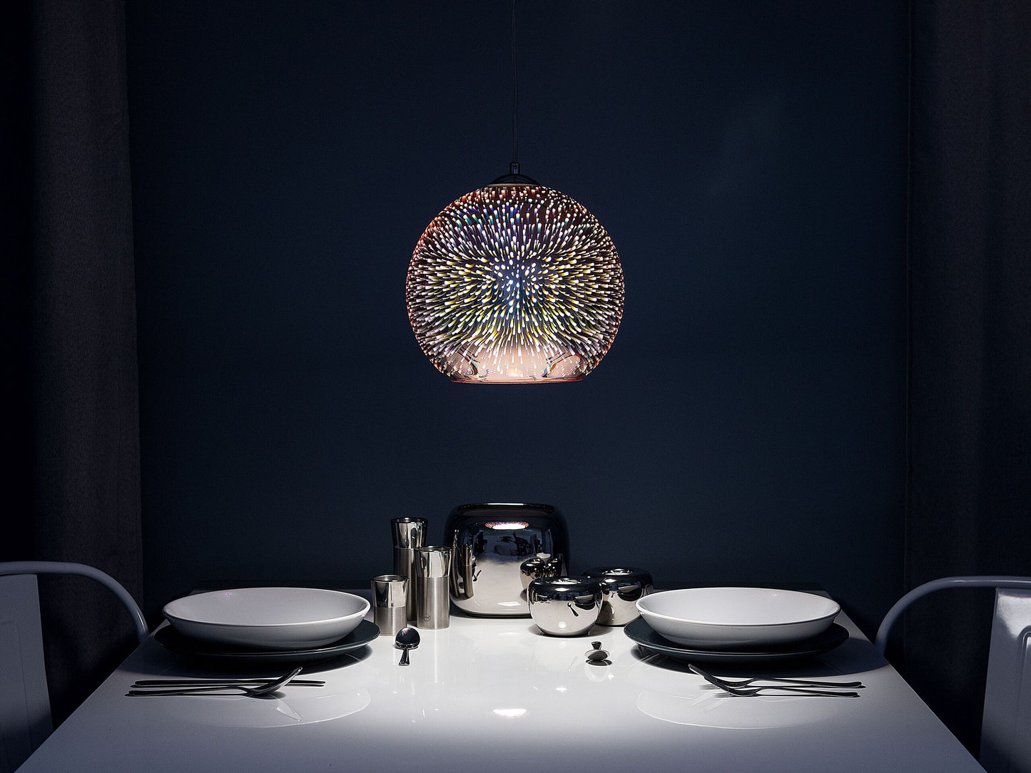 Hängelampe SESSERA Glas Kupfer