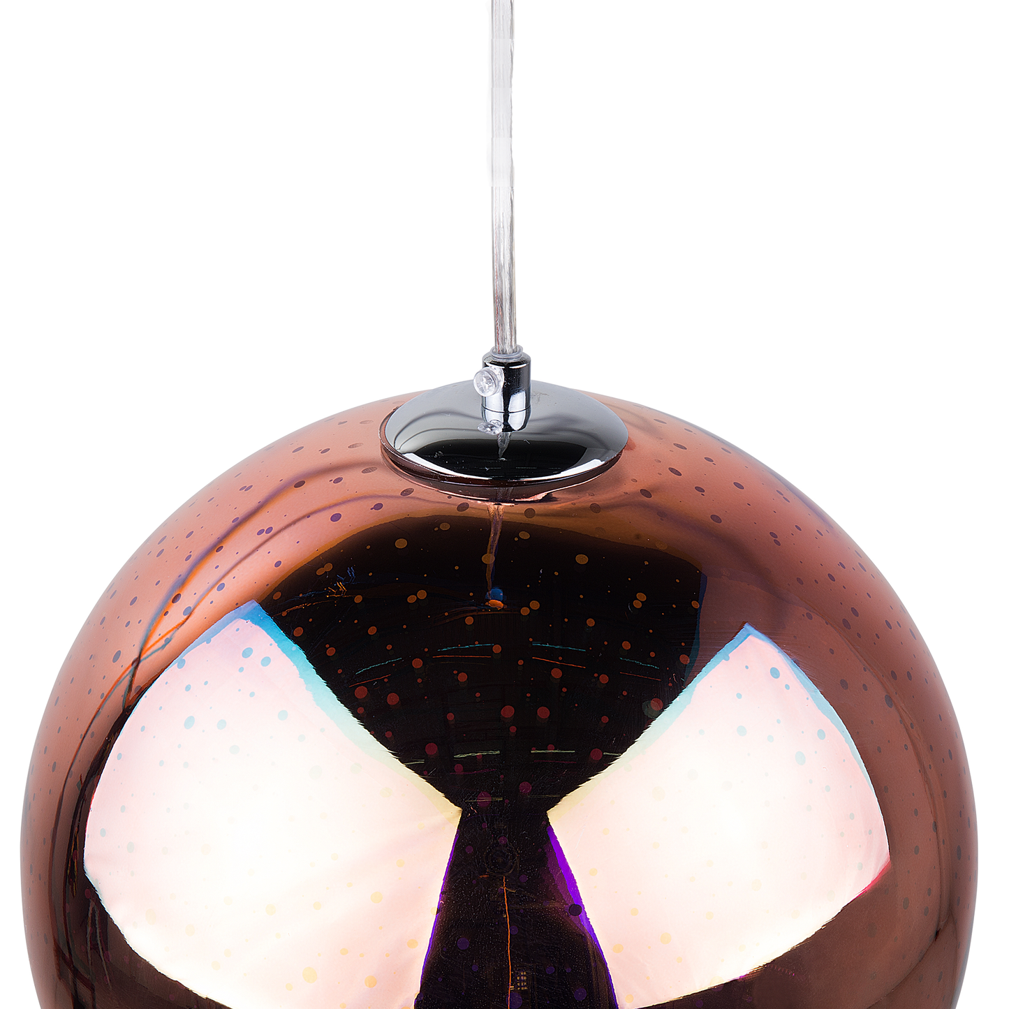 Hängelampe SESSERA Glas Kupfer