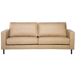 Sofa Set Lederoptik beige 4-Sitzer SAVALEN