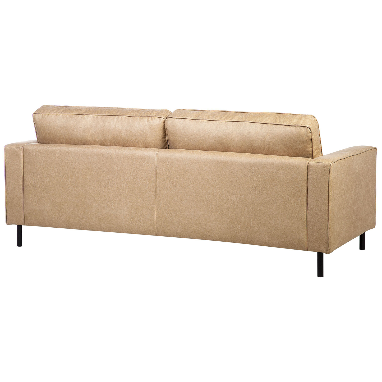 Sofa Set Lederoptik beige 4-Sitzer SAVALEN