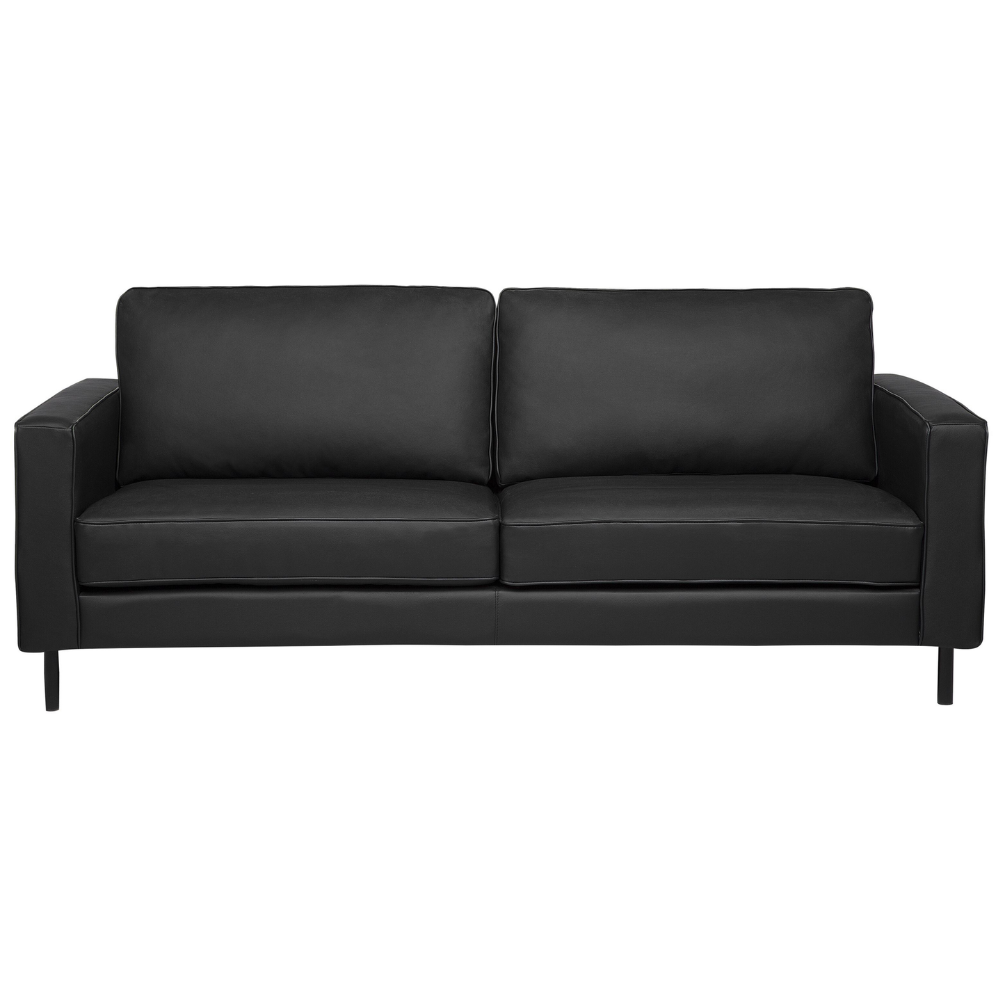 Sofa Set Leder schwarz 4-Sitzer SAVALEN