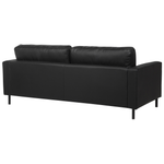 Sofa Set Leder schwarz 4-Sitzer SAVALEN