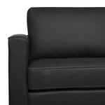Sofa Set Leder schwarz 4-Sitzer SAVALEN