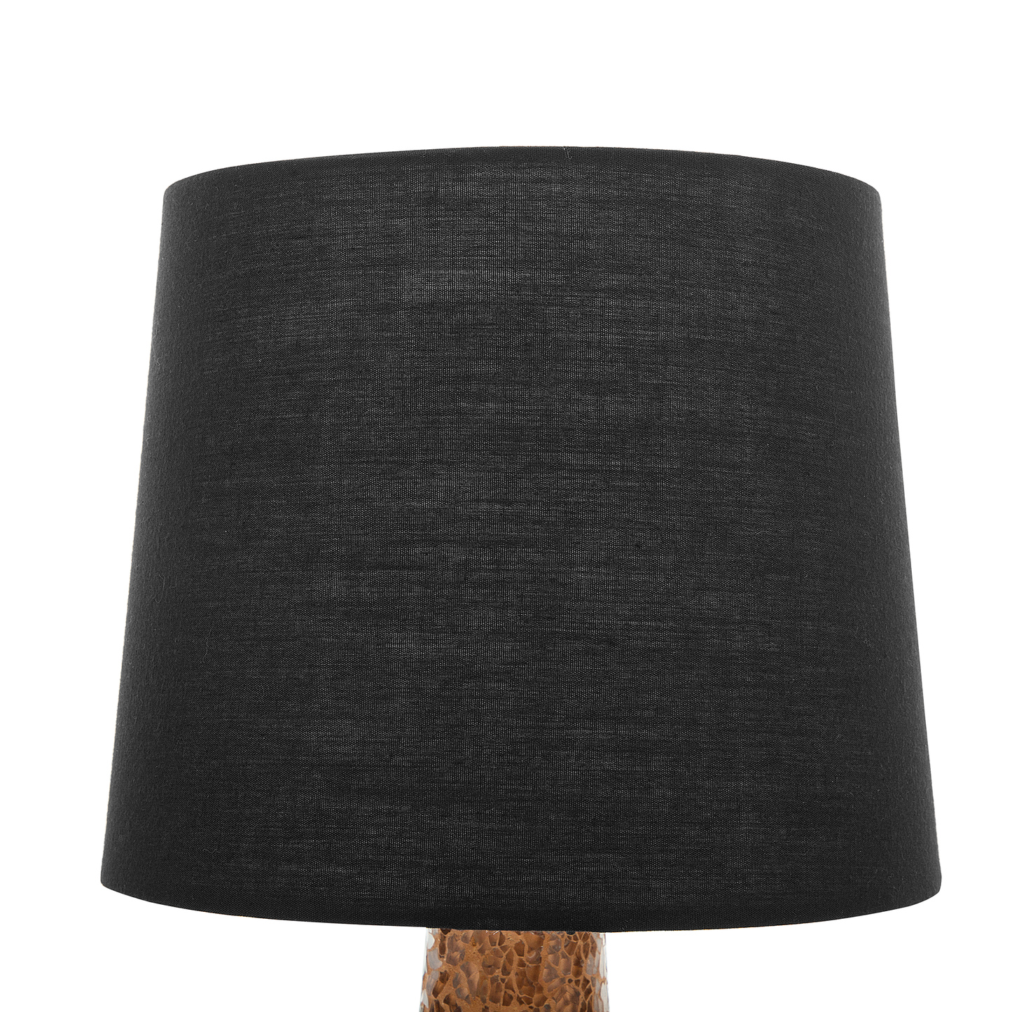 Tischlampe schwarz / kupfer 47 cm rund ABRAMS