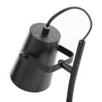 Tischlampe schwarz 39 cm rund FLINT