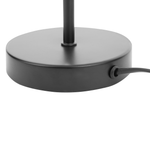 Tischlampe schwarz 39 cm rund FLINT