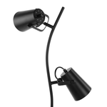 Stehlampe schwarz 149 cm Glockenform FLINT