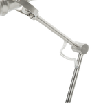 Schreibtischlampe silber 44 cm Glockenform MONSAN