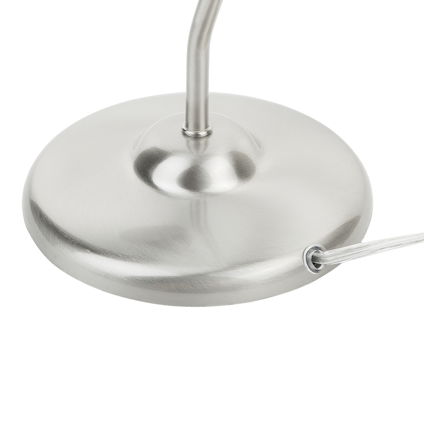 Schreibtischlampe silber 44 cm Glockenform MONSAN