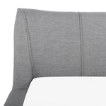 Bett mit Lattenrost Stoff NANTES 160 x 200 cm Hellgrau