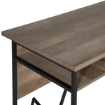 Schreibtisch dunkler Holzfarbton 120 x 60 cm FORRES