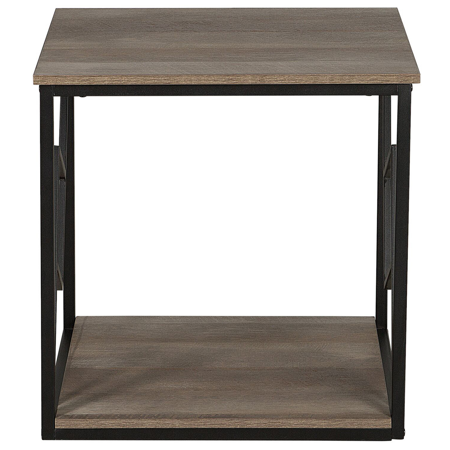Beistelltisch dunkler Holzfarbton quadratisch 56 x 56 cm FORRES
