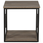 Beistelltisch dunkler Holzfarbton quadratisch 56 x 56 cm FORRES