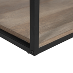 Beistelltisch dunkler Holzfarbton quadratisch 56 x 56 cm FORRES