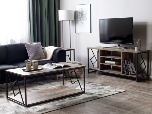 TV-Möbel FORRES Braun / Schwarz