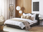 Bett mit Lattenrost Stoff ALBI 160 x 200 cm Grau