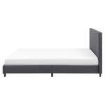 Bett mit Lattenrost Stoff ALBI 160 x 200 cm Grau
