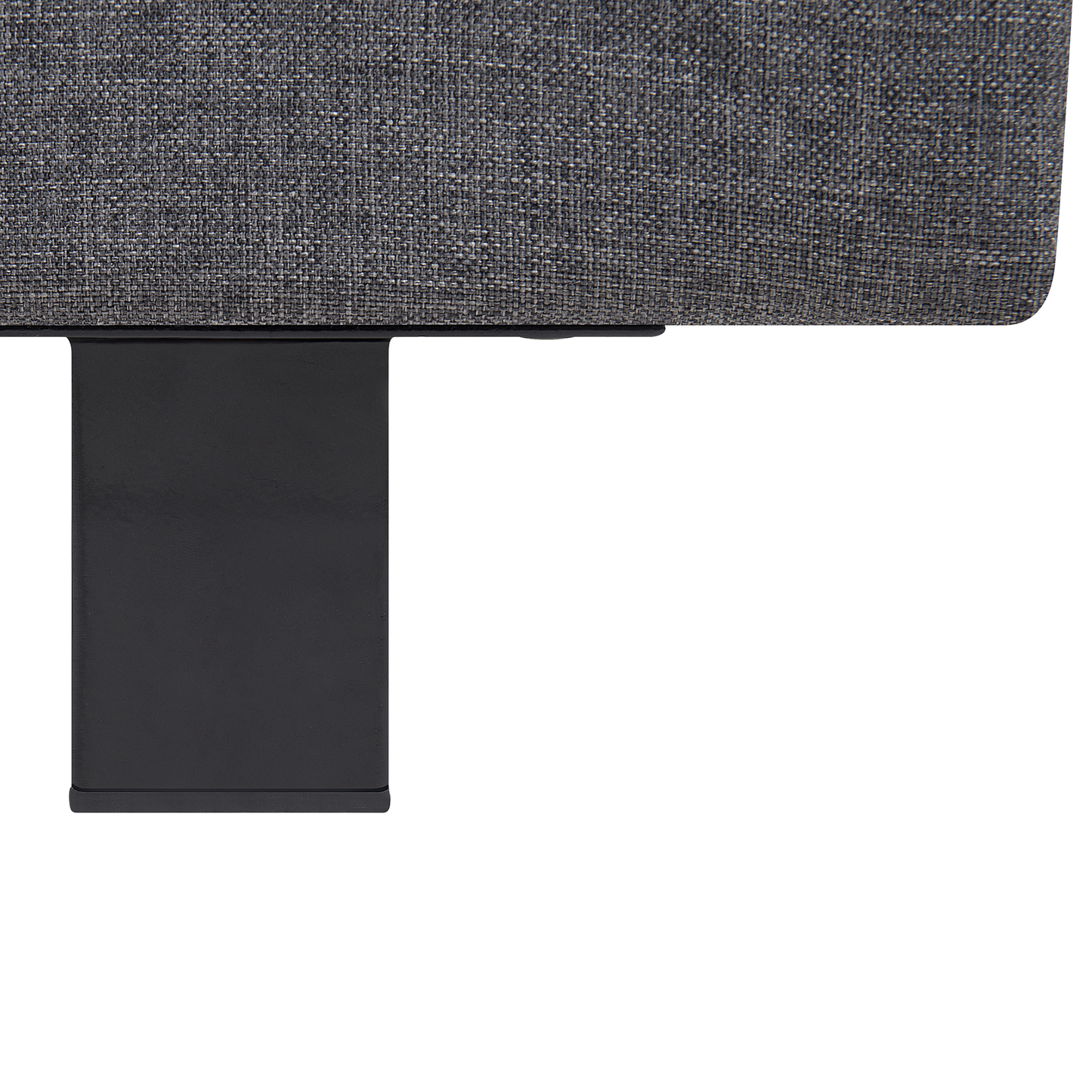 Bett mit Lattenrost Stoff ALBI 160 x 200 cm Grau